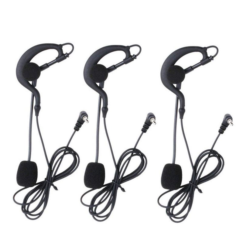 Maxquall Referee Headset Earphone 3pcs Professional V6 V4 FBIM Full Duplex Two-Way Football Referee Coach Judger Arbitration Earhook Earpiece Soccer Headset - Image 1